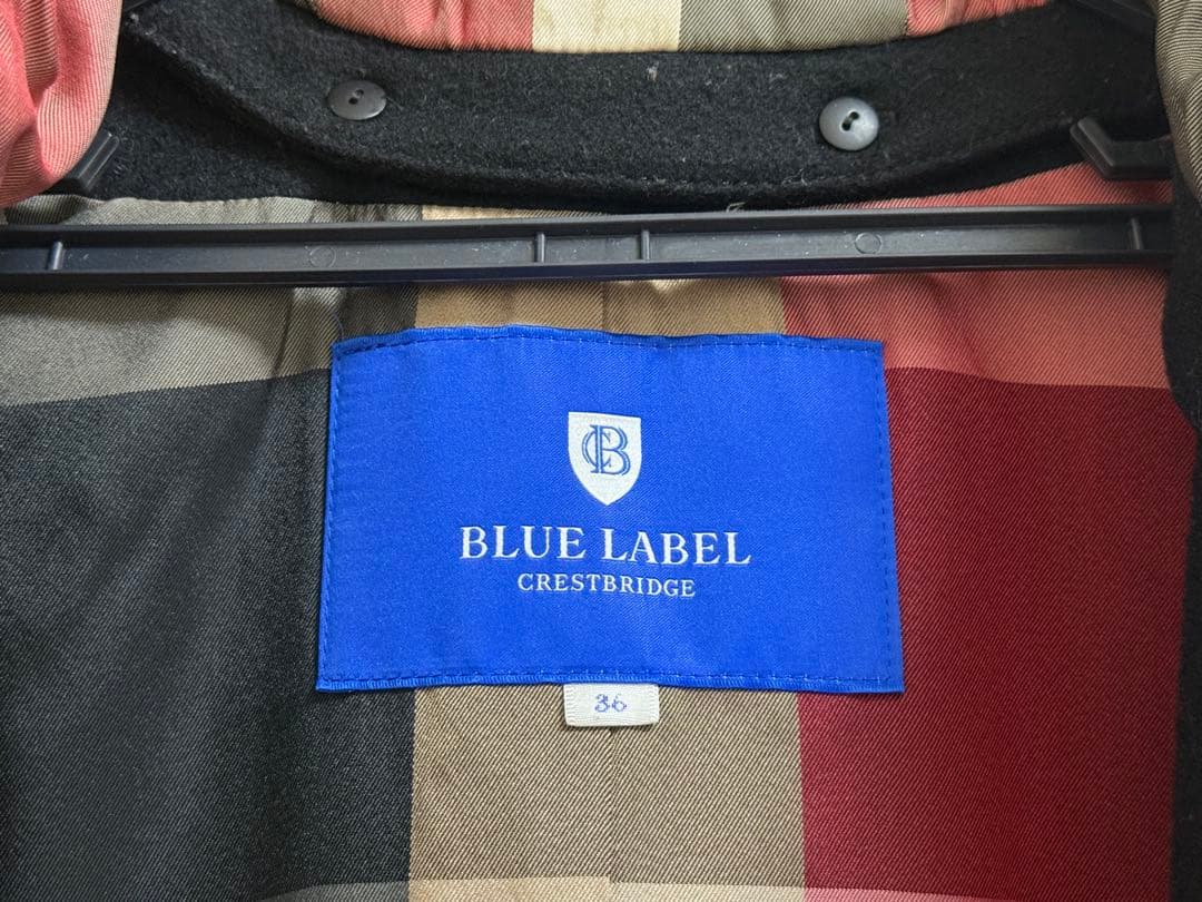 ブルーレーベルクレストブリッジ　フード付き　コート