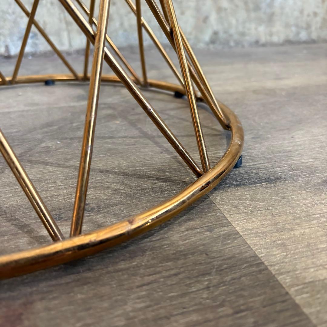 Francfranc マーリア サイドテーブル ゴールド