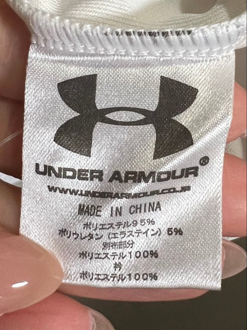 【大きいサイズ】 UNDER ARMOUR ホワイト ポロシャツ（半袖）