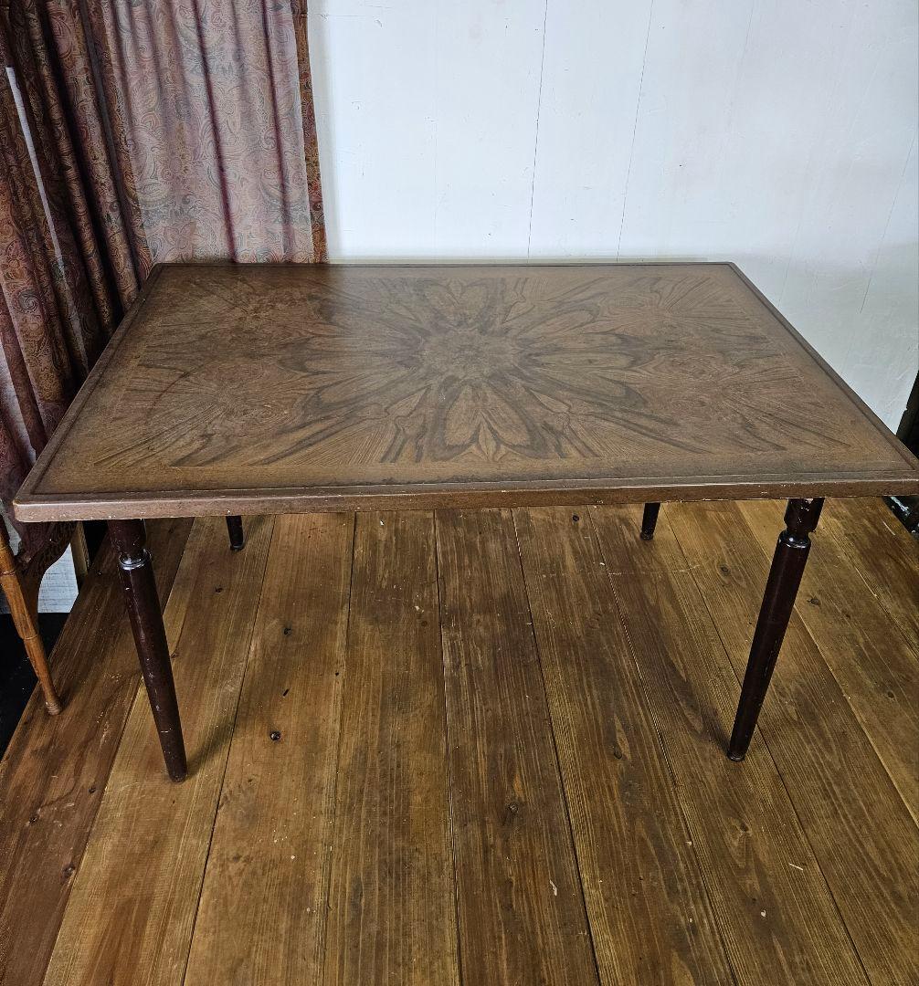 Japan vintage 昭和のテーブル 作業台 飾り台 デコラ天板 レトロ