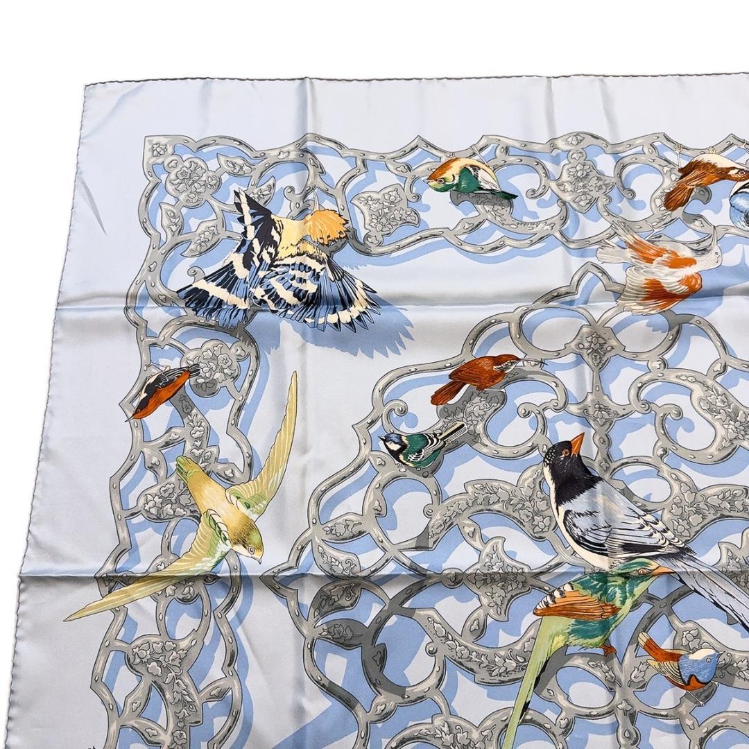 ◇エルメス◇シルク/カレ90/インドとヒマラヤの小鳥たち/スカーフ/タグ付き