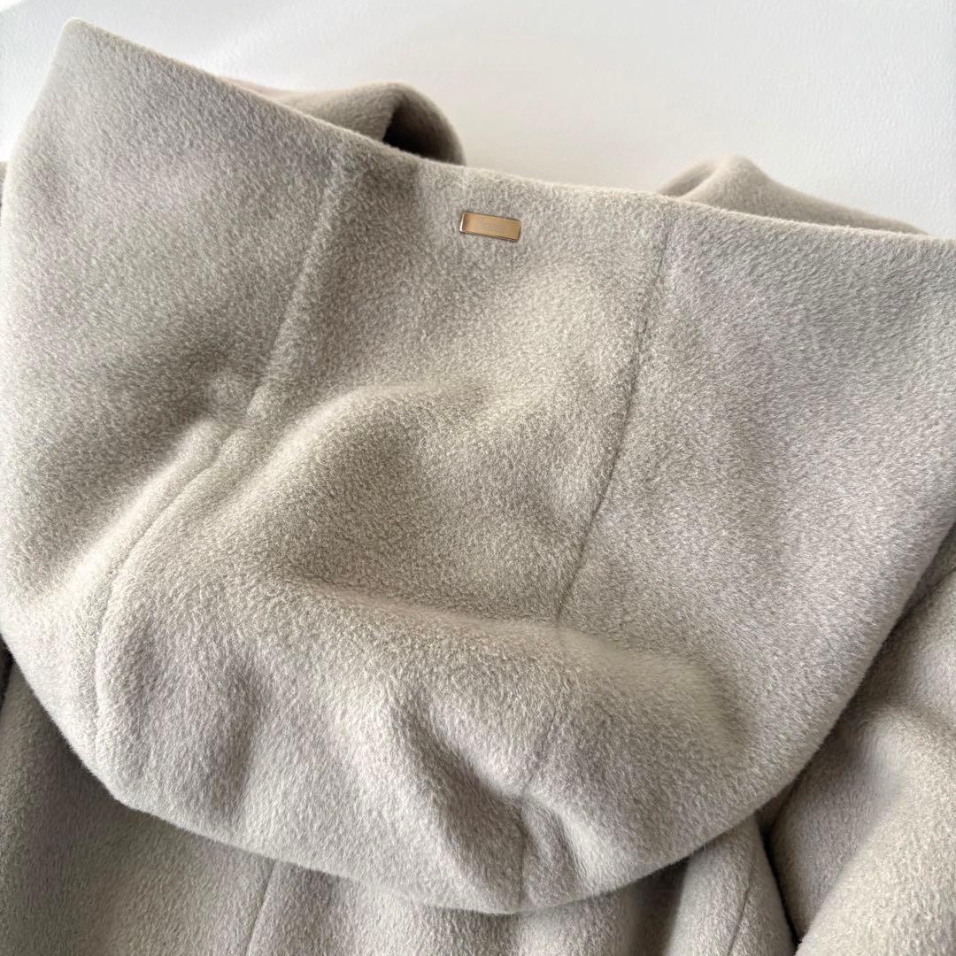 タグ付き＊HERNO ヘルノ アンゴラ フーデッドロングコート ファー タグ付き