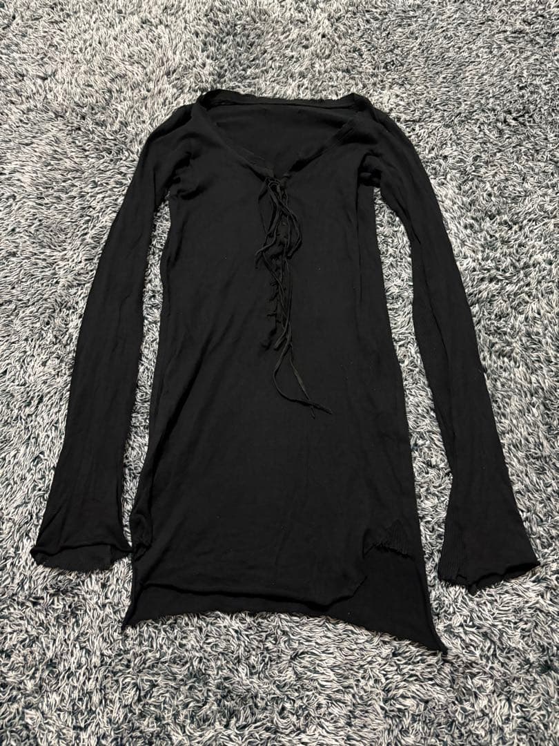 トップス ifsixwasnine lace up long tee