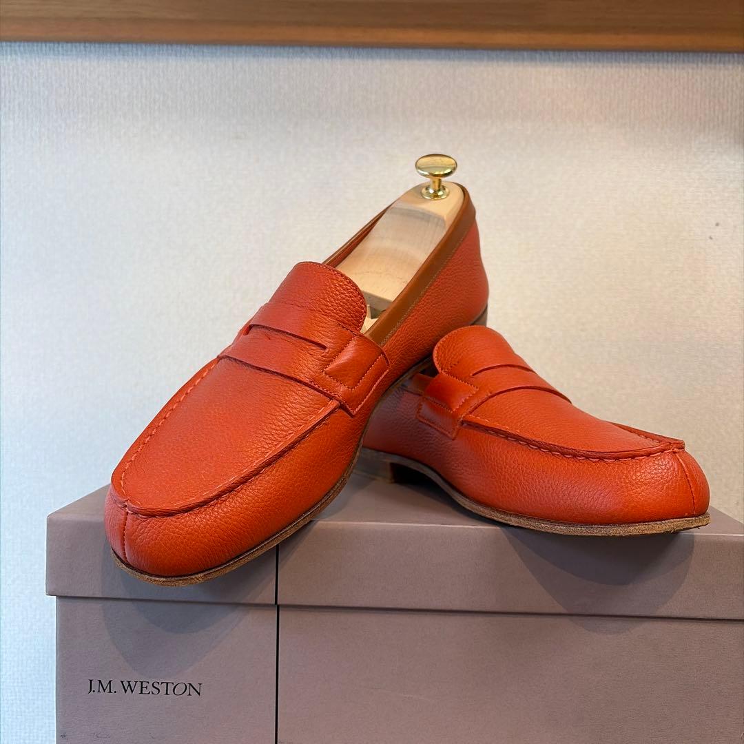 J.M. WESTON 281 ルモック　ローファー　オレンジ　5/D
