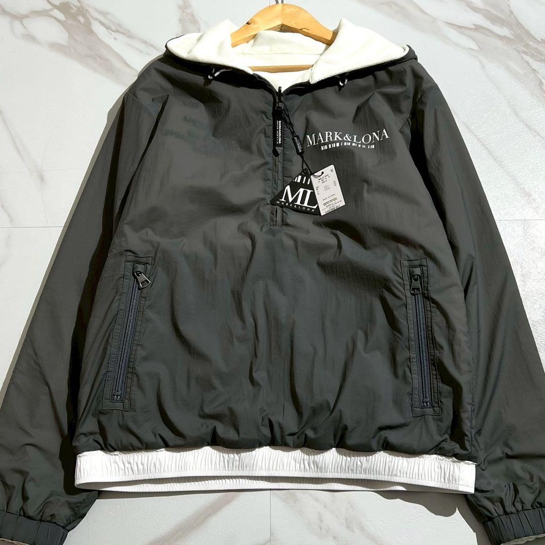 新品未使用タグ付き 2023AW マークアンドロナ リバーシブル ハーフジップ