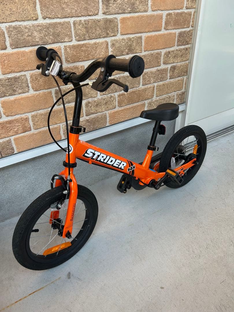 みゃう　STRIDER 14X オレンジ キッズバイク