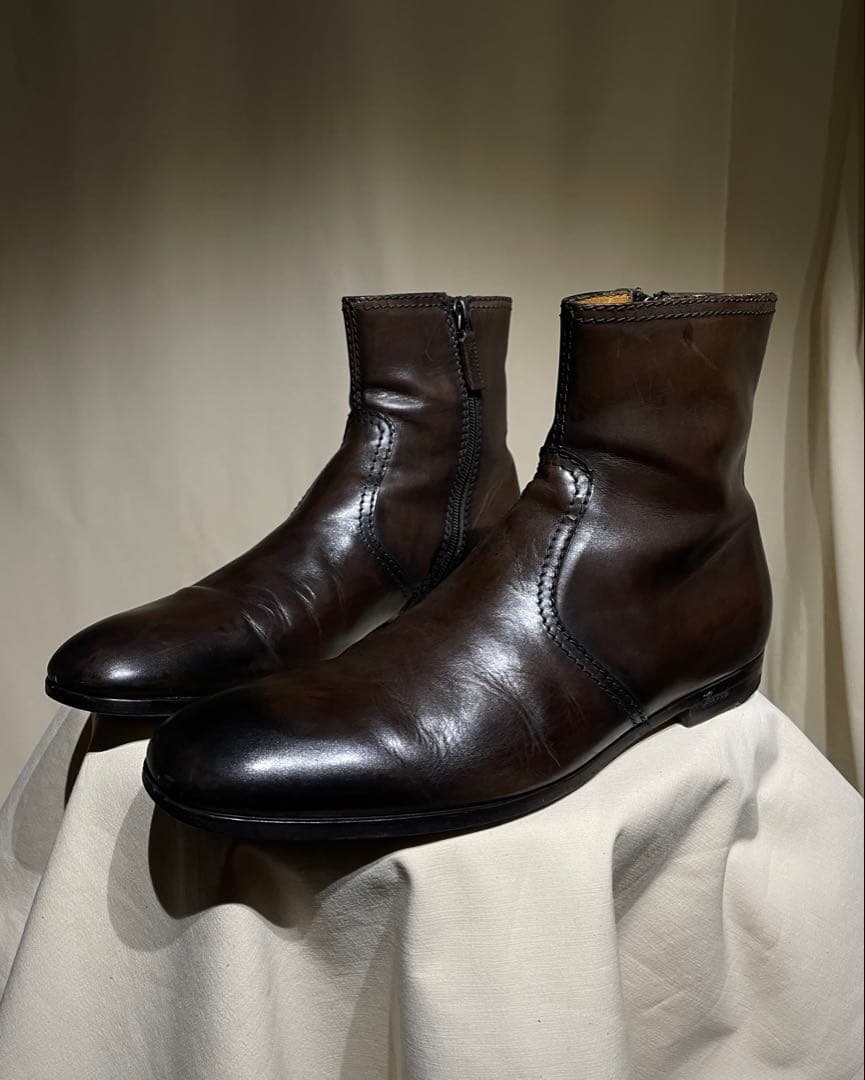 靴 2000s GUCCI - Brown Leather Ankle Boots