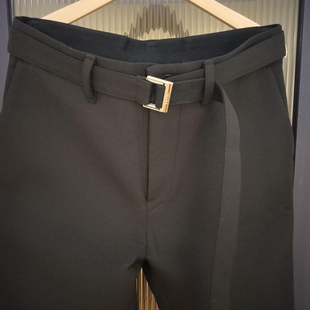パンツ 23SS Sacai Suiting Bonding Pants black 1