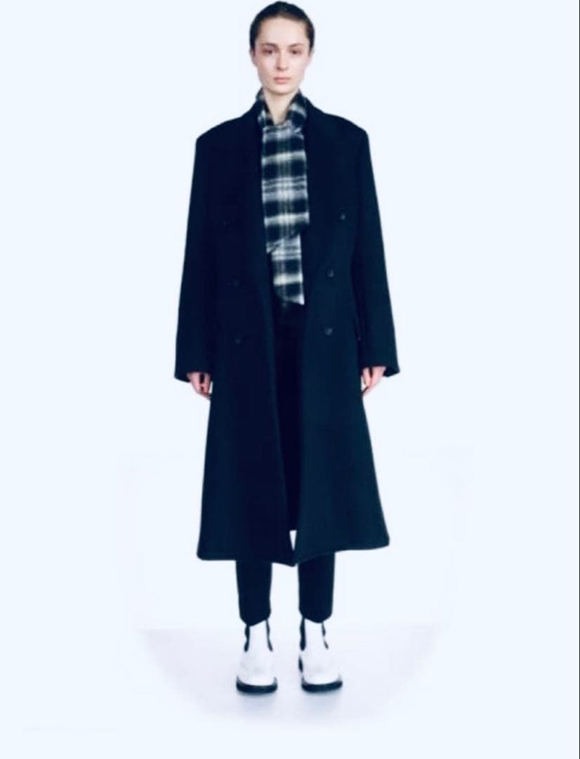 beautiful people ウールチェスターコート　ネイビー Ｓ