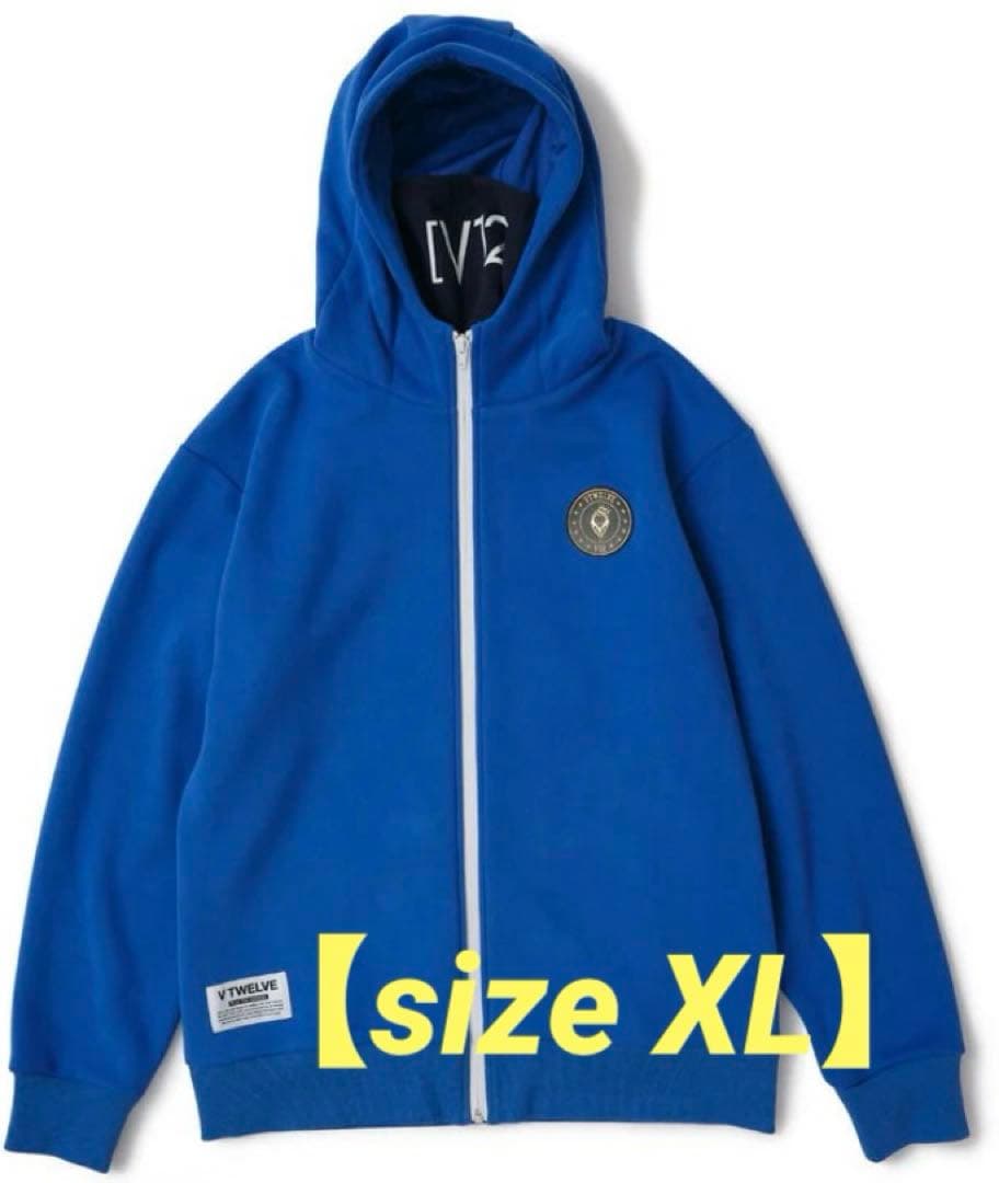 新品正規品【V12/XL】NECKPARKA ネックウォーマー内臓パーカー裏起毛