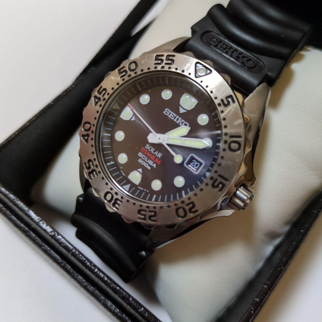 SEIKO V145-0AH0 セイコー プロスペック ダイバー チタン