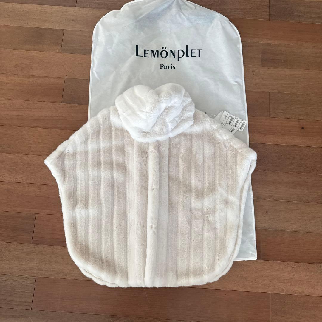 LEMONPLET フード付きポンチョ ホワイト