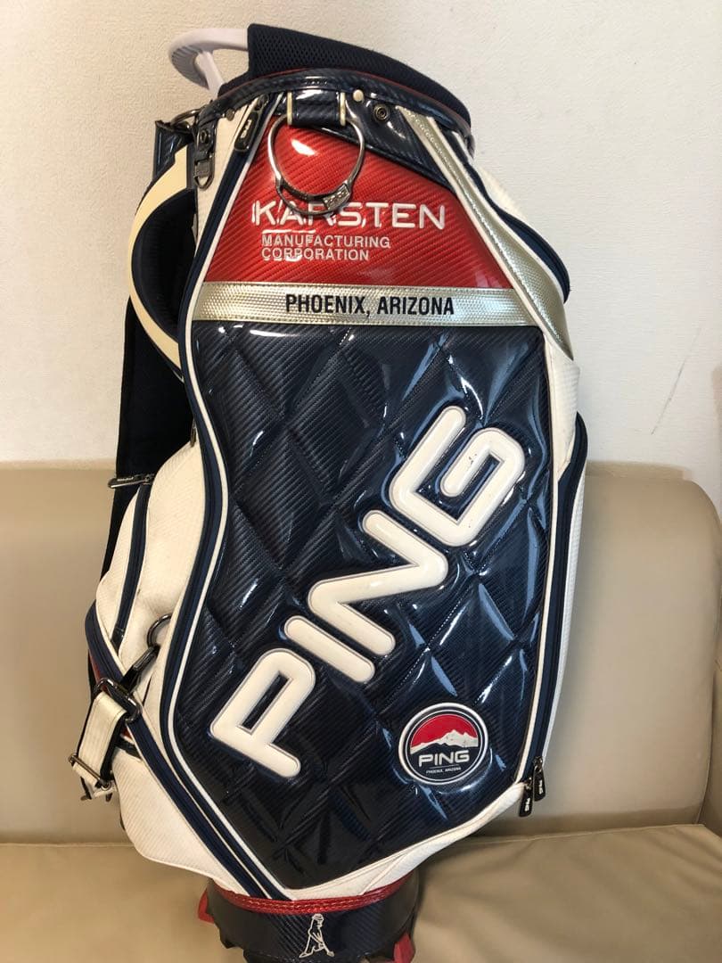 【送料込み】廃盤希少　完売品PING Karsten キャディバッグ　ピン