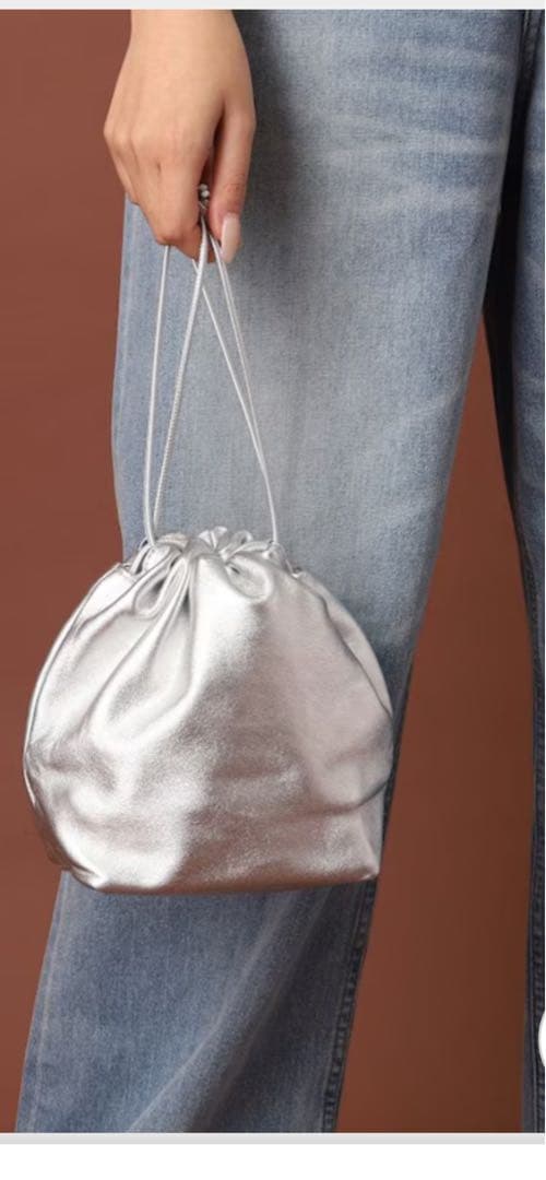 DRESSTERIORラムレザーバルーンバッグ