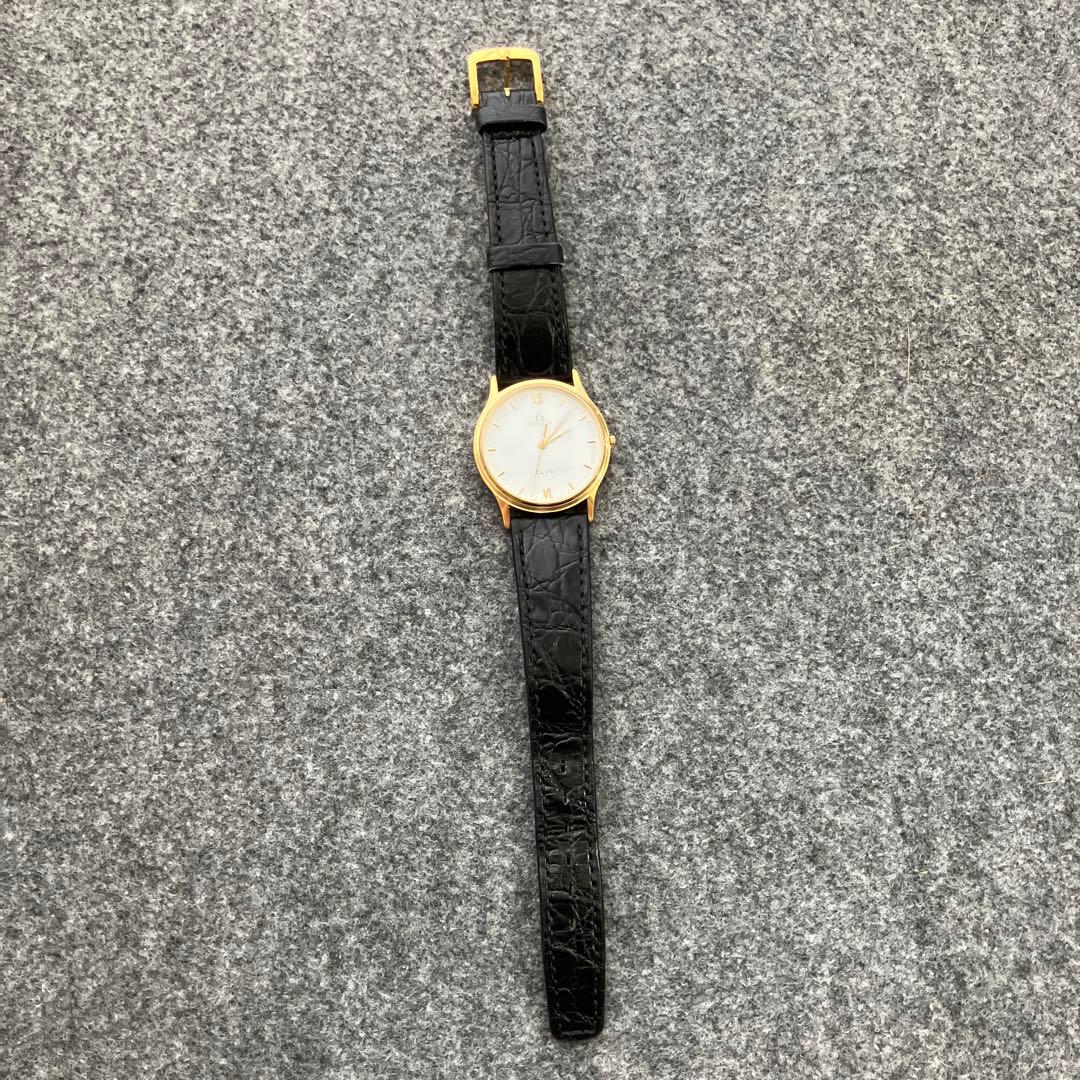 OMEGA De Ville 腕時計　ゴールド　レザーベルト