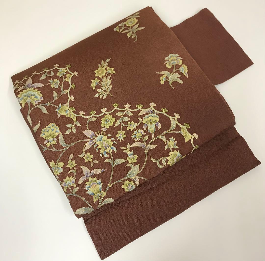 縮緬　名古屋帯