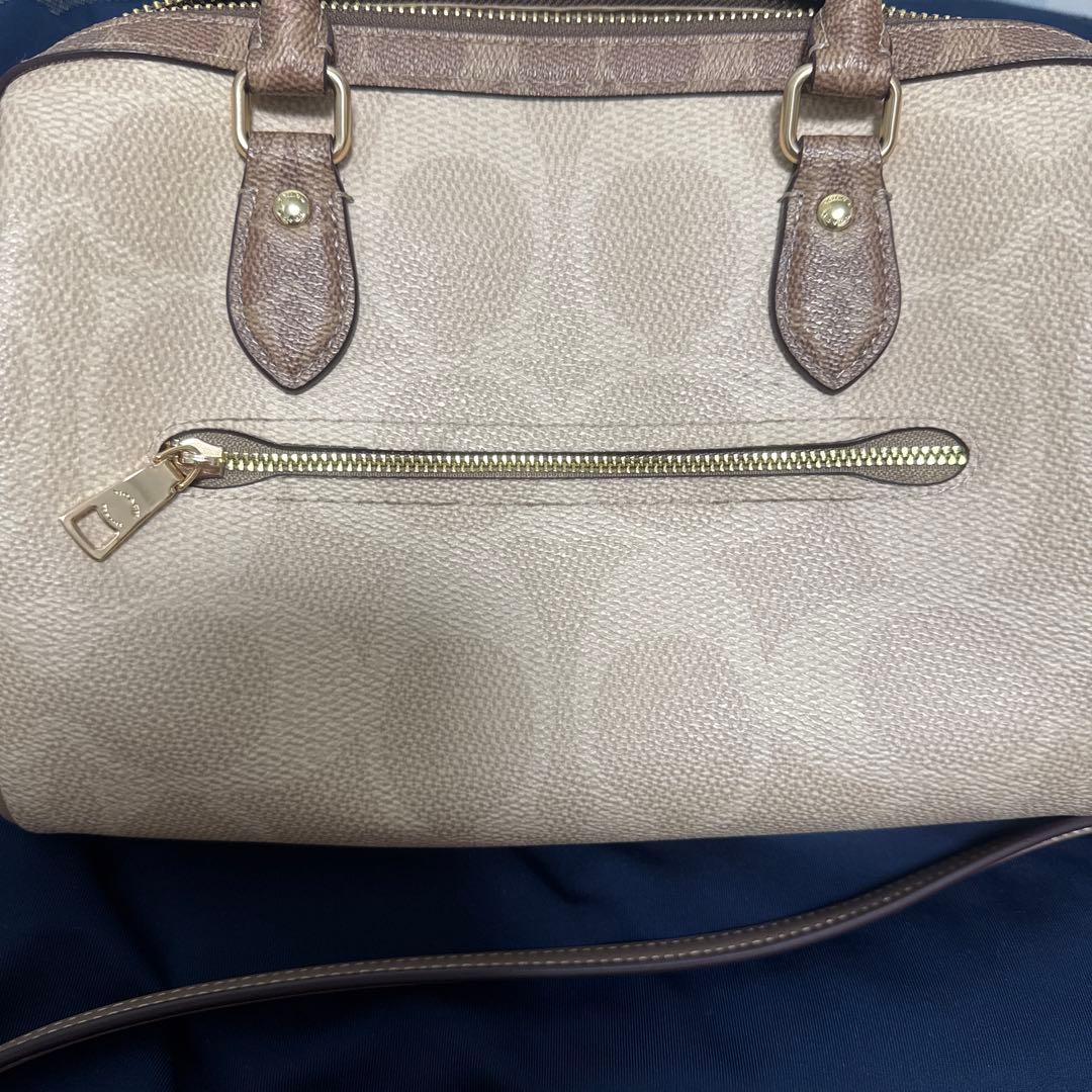COACH ショルダーバッグ ベージュ レザー