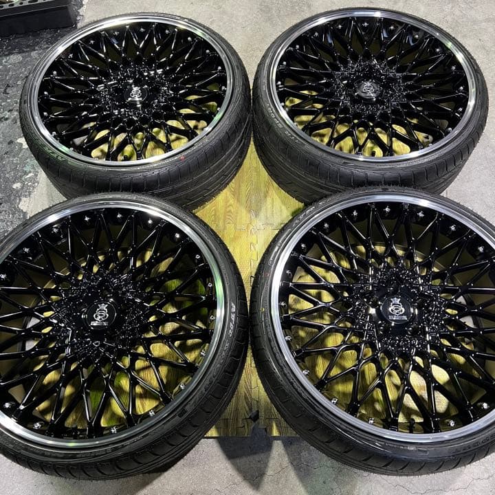 22インチ 30アルファードJM-20 アルミホイール タイヤ4本セット 458