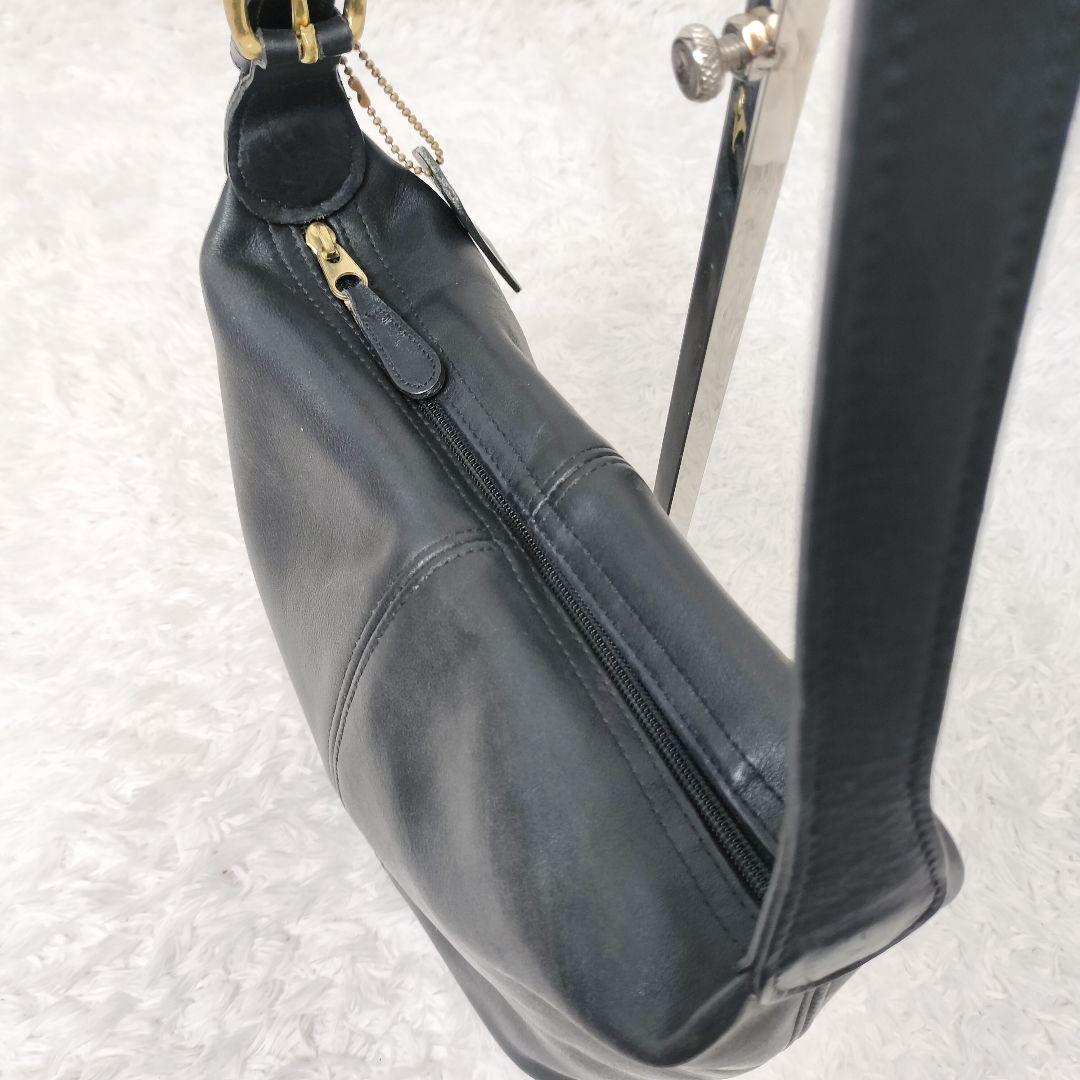 COACH コーチ バケツ型 ファスナー オールレザーショルダーバッグ チャーム