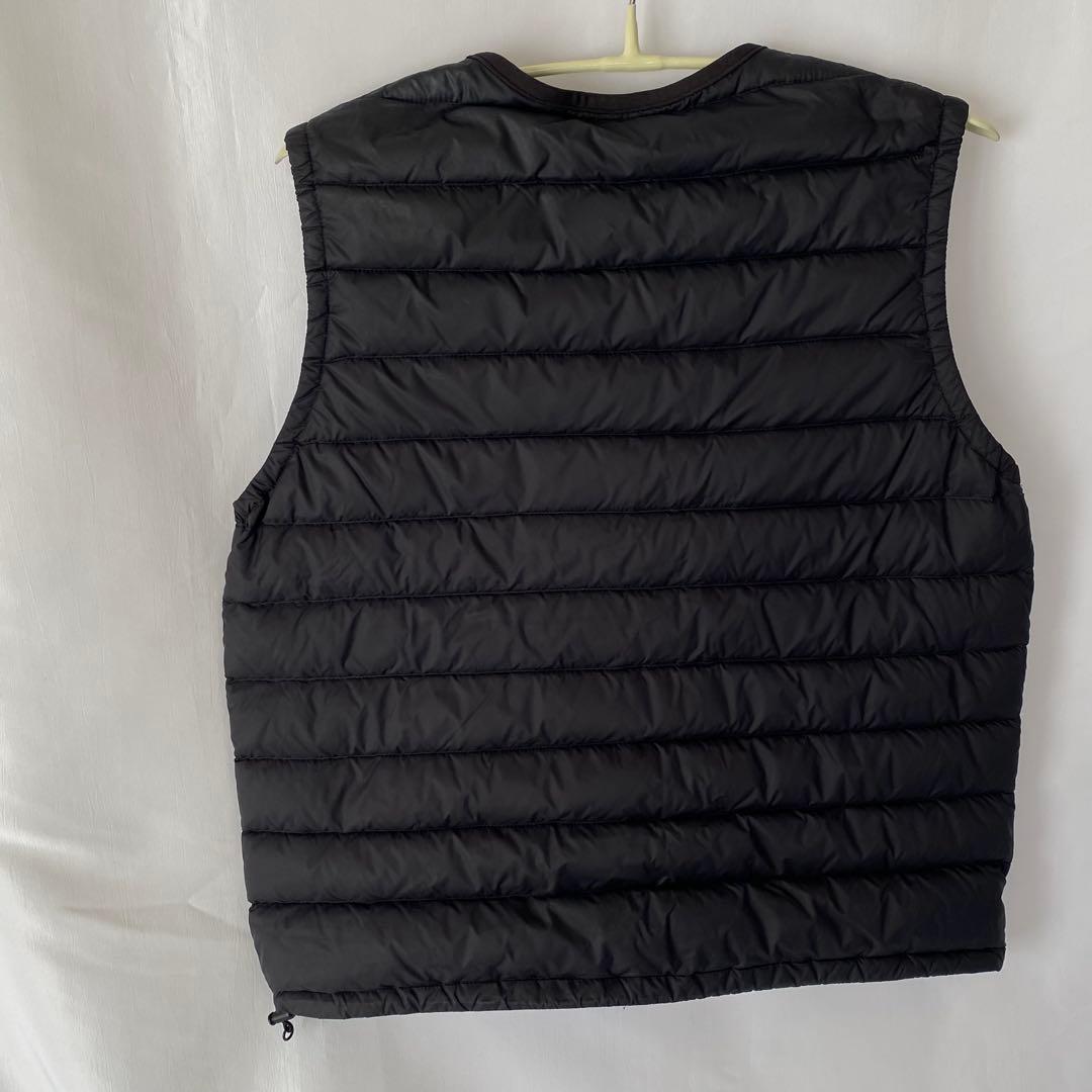 DANTON ダントンダウンベストクルーネック　Ｍサイズ36ブラック男女兼用