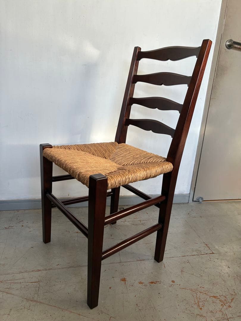松本民芸家具　517型ラッシチェア ラダーバック　バーナードリーチ 柳宗悦
