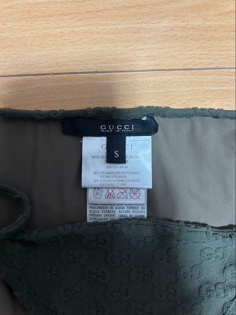GUCCI 水着 ビキニ　カーキ　オリーブ