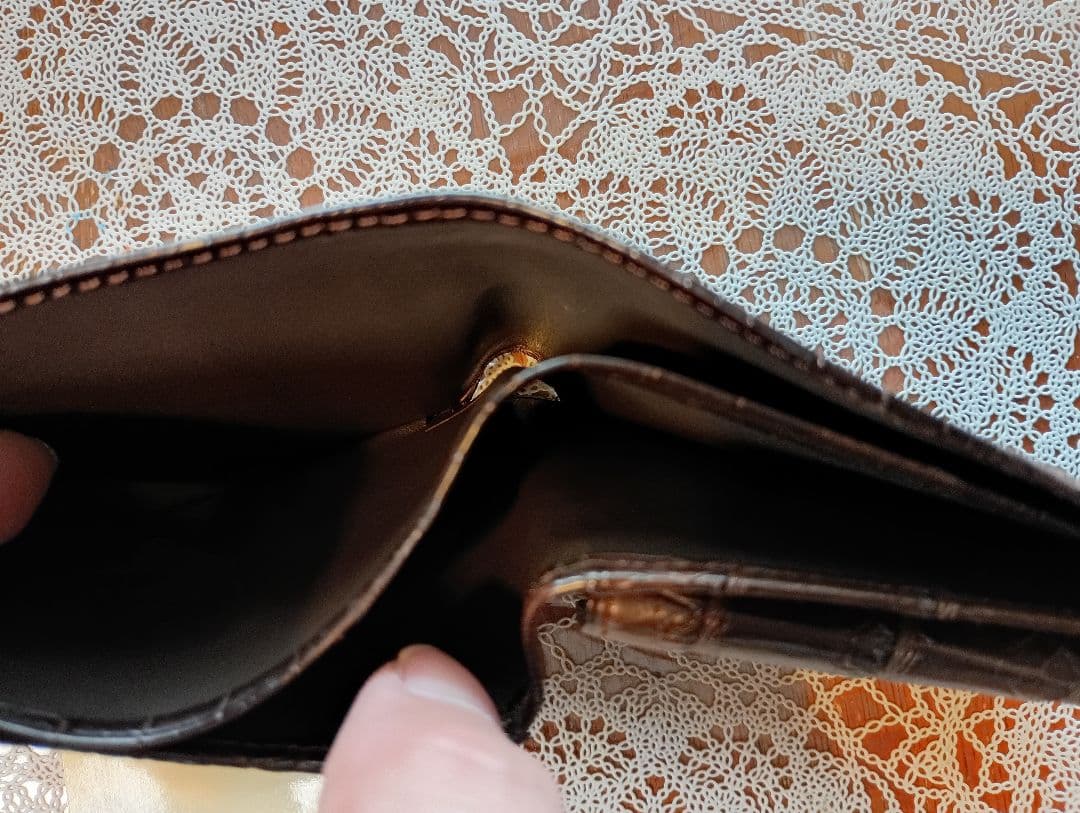 ゆ*た様 CYPRIS クロコダイルレザー 財布 ダークブラウン