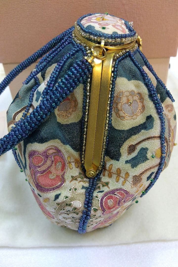 【No.45】バッグ　岡重　小型ビーズ