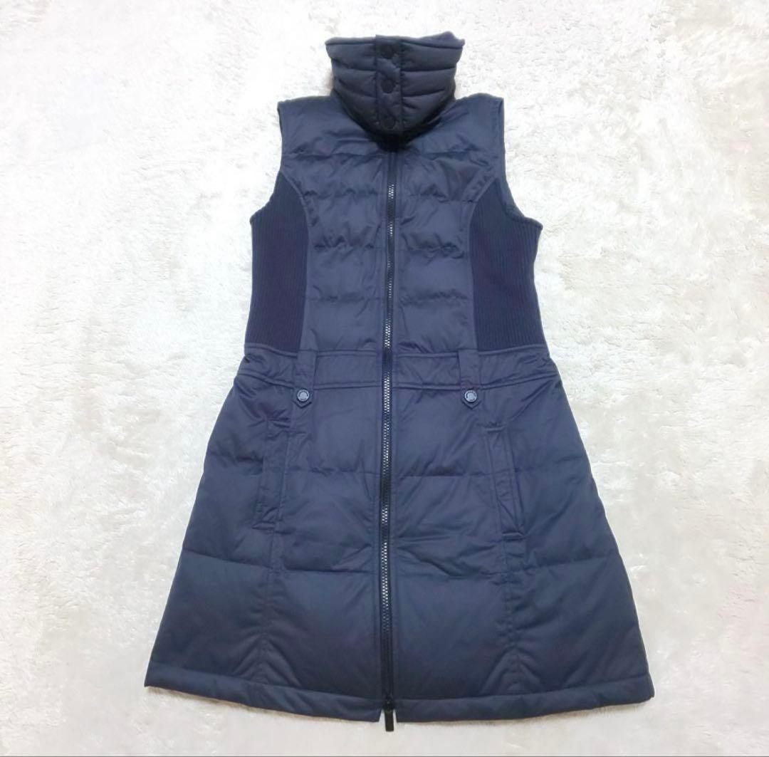 バーバリー　ダウン　ジレ　ゴルフ　ネイビー