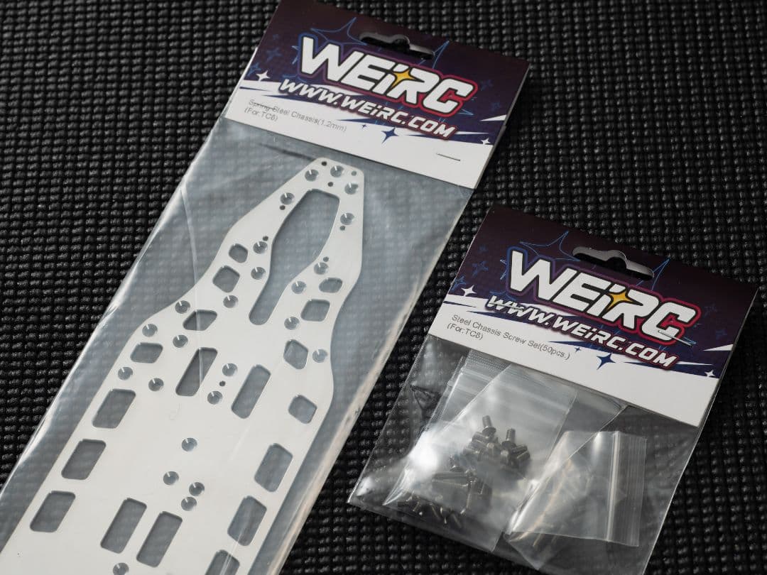 WEiRC アソシ TC8用1.2mmスチールシャーシセット 3