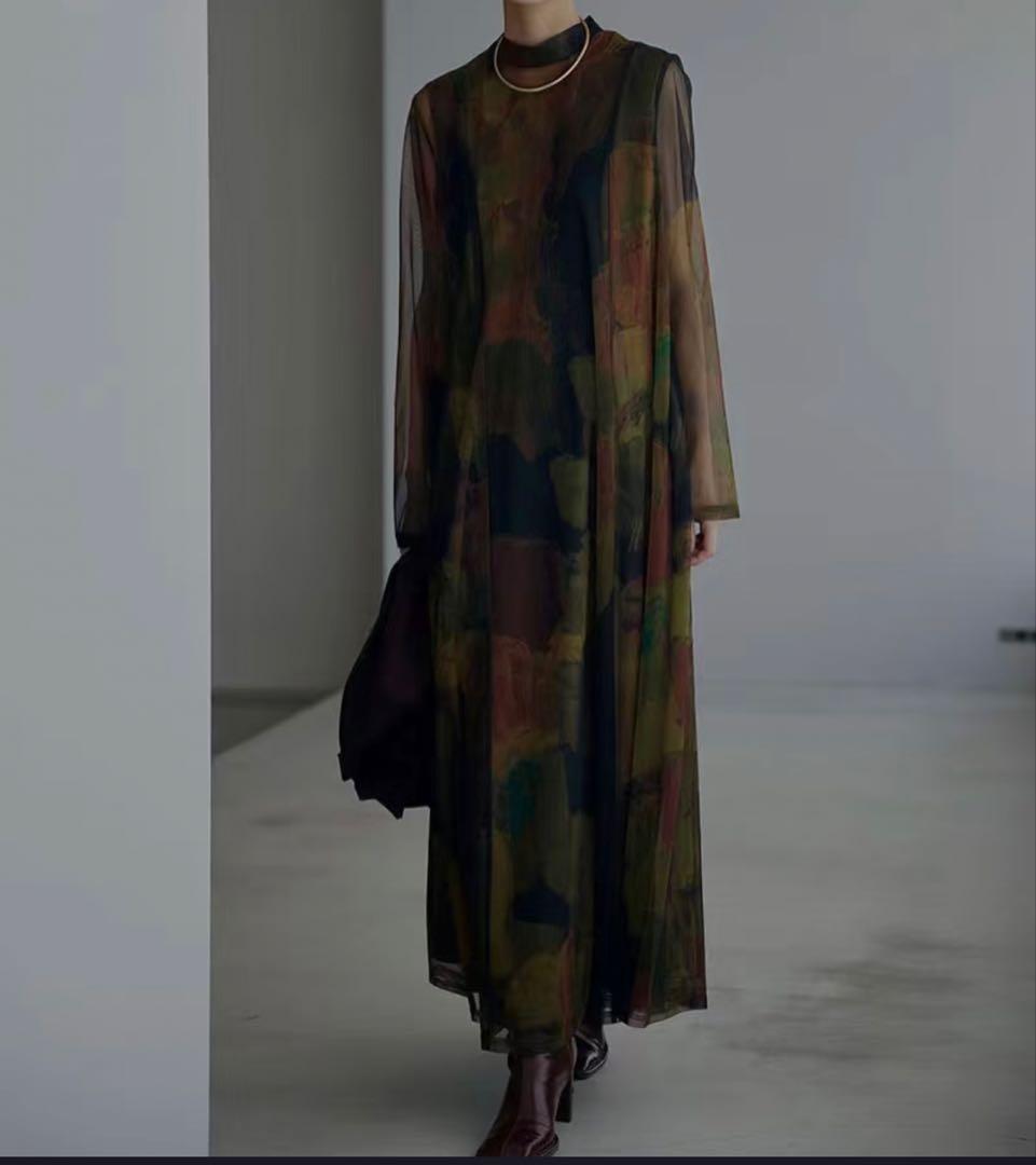 ワンピース Ameri VINTAGE UND GYPSUM ART DRESS