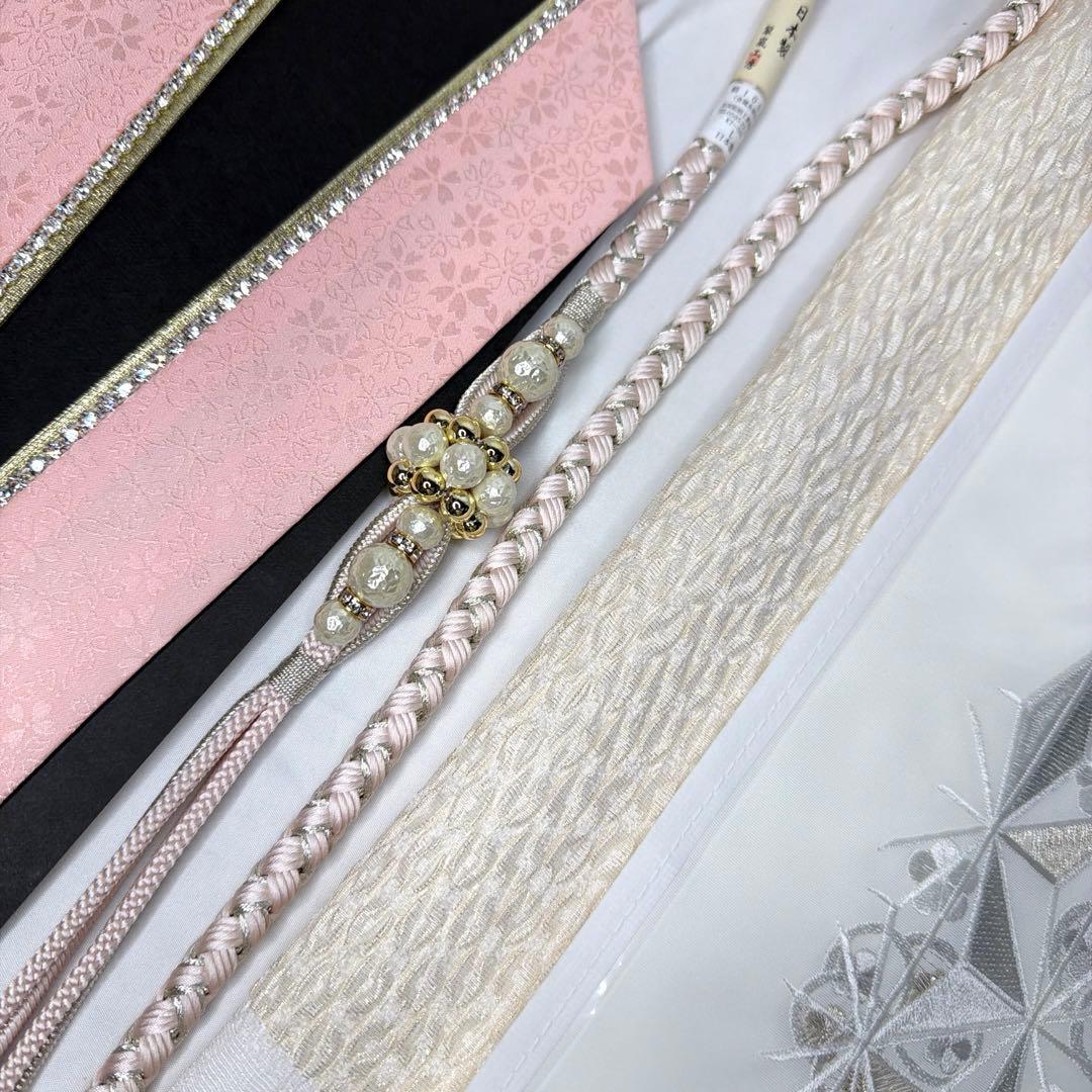 新品　振袖用　2026年最新作　帯締め　帯揚げ　半襟　重ね襟　セット