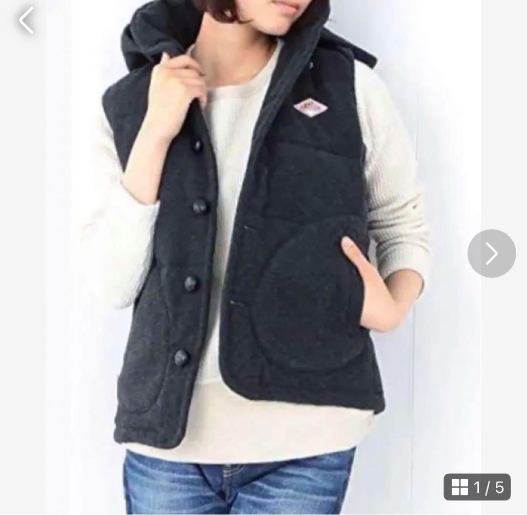 DANTON ダントン ウールモッサダウンベスト　beams