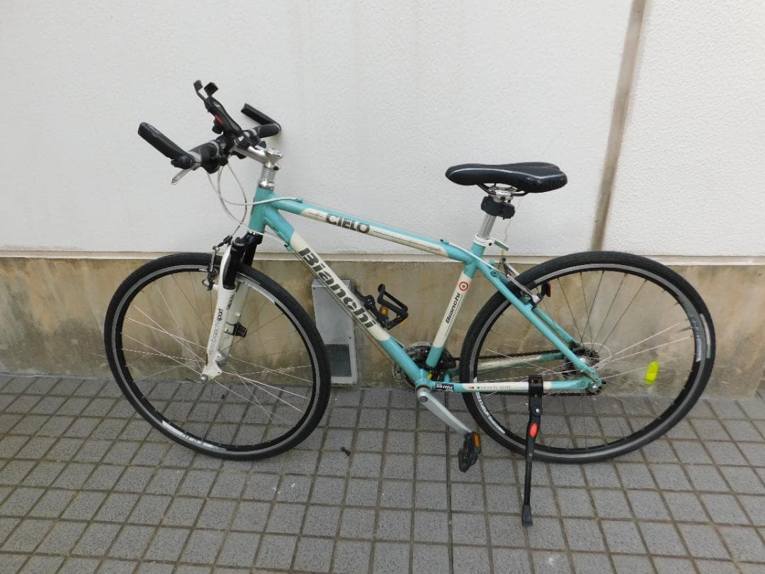 「 　」　　ビアンキ スポーツ　シエロ　ギア　タイヤ、ブレーキOK