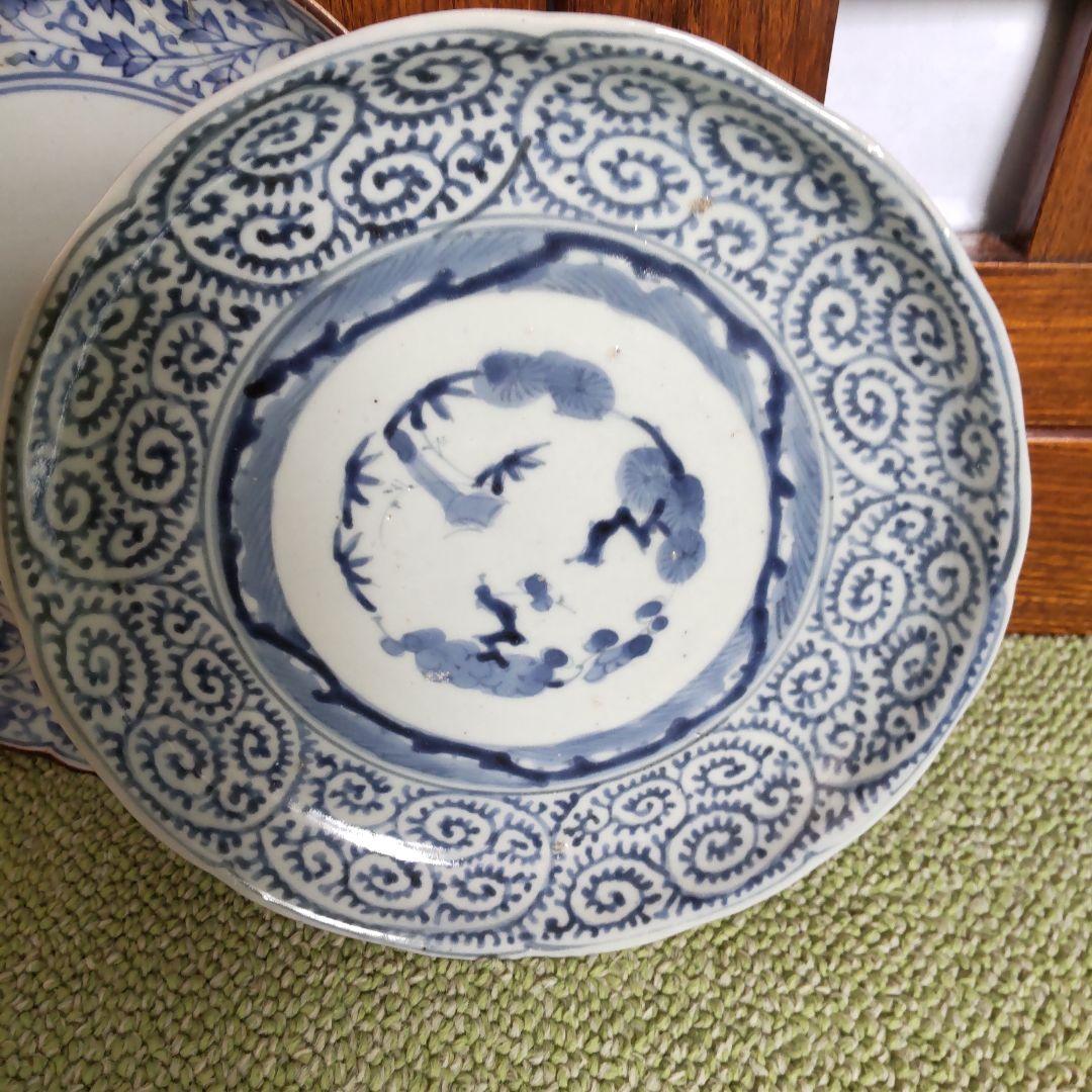 古伊万里蛸唐草皿