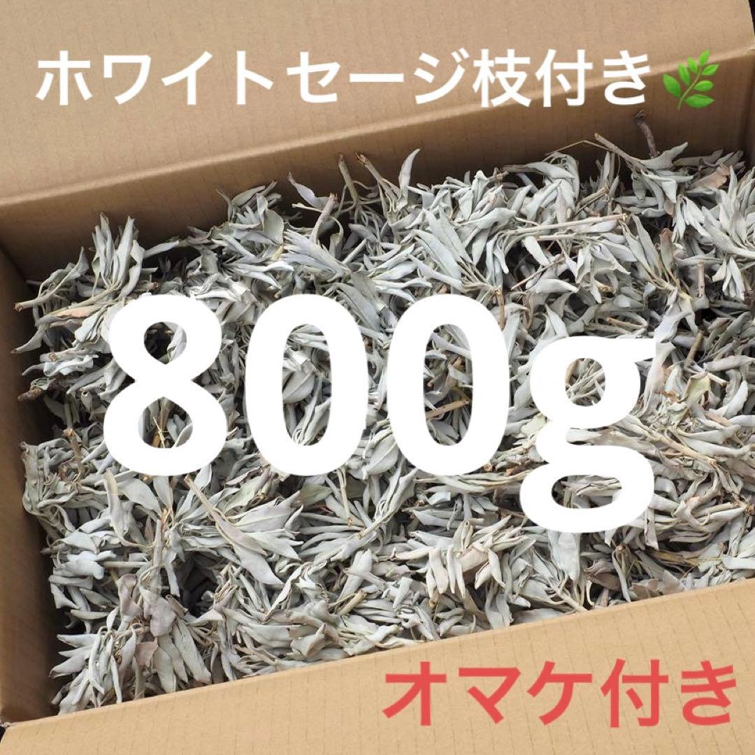 激安お買い得☆800g＜浄化☆邪気祓い☆カリフォルニア産ホワイトセージ枝付き＞