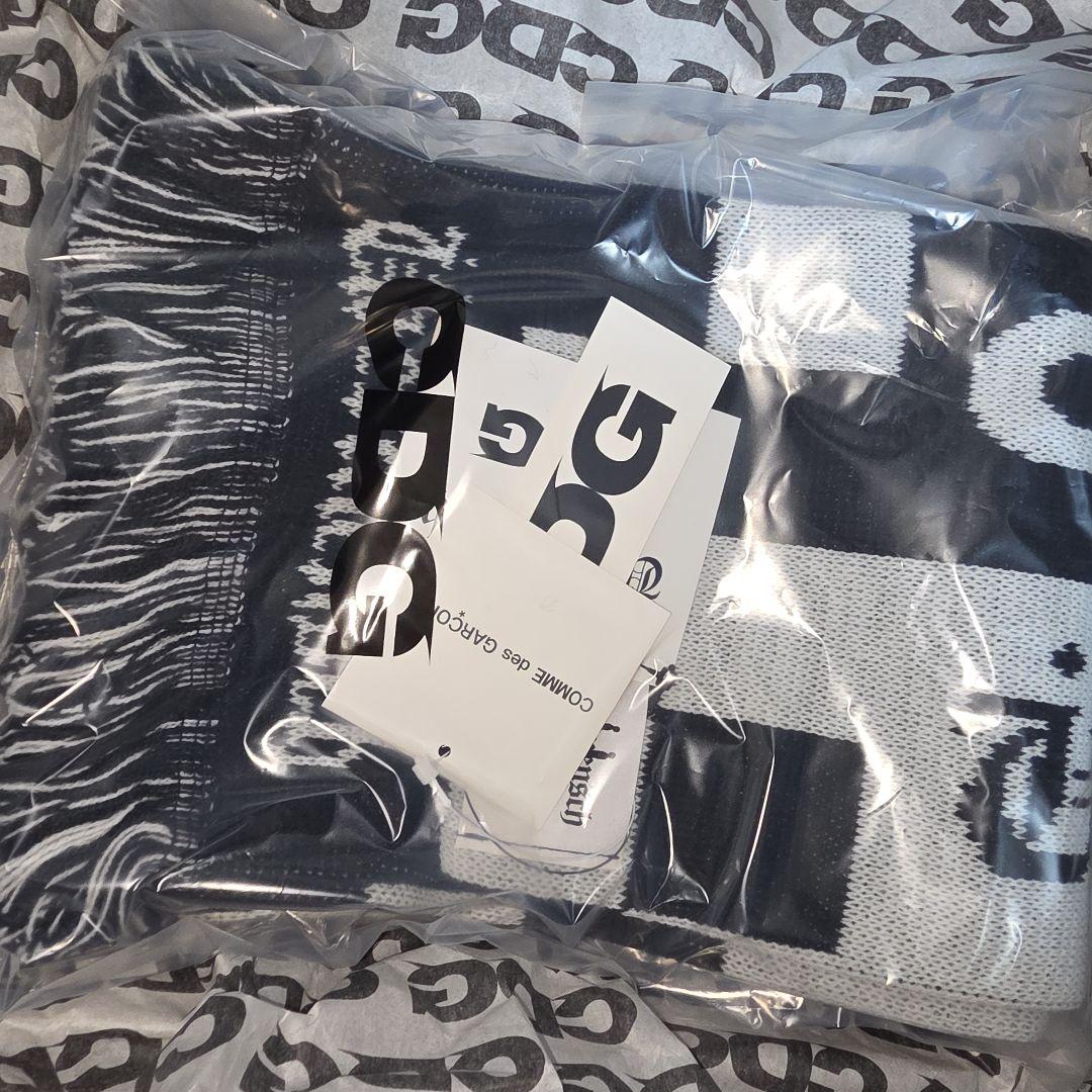 チェックストール ホワイト/ブラック CDG × G-DRAGON コラボ