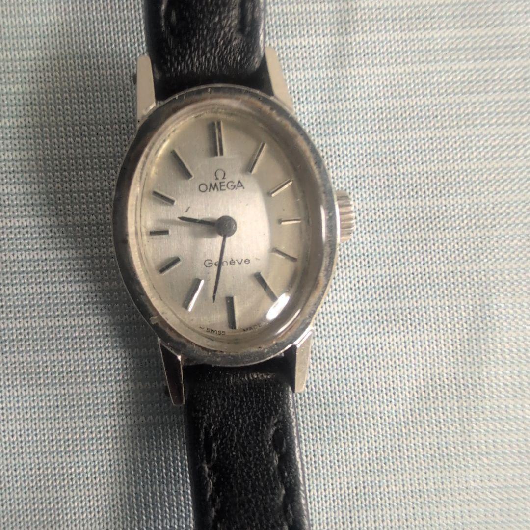 OMEGA Geneve 手巻き時計 シルバー/ブラック　女性用