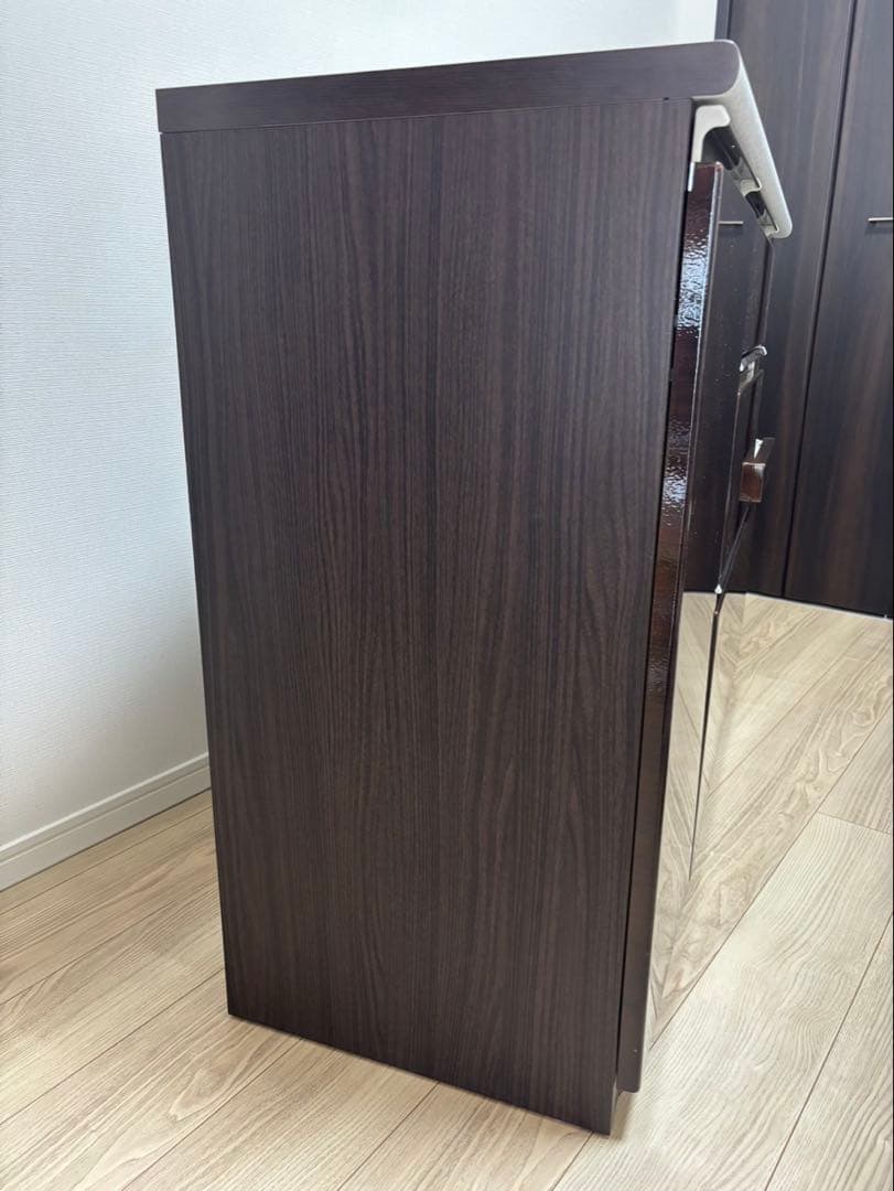 【美品】キッチンカウンター　ニトリ　アルミナ2 （120CT DBR）