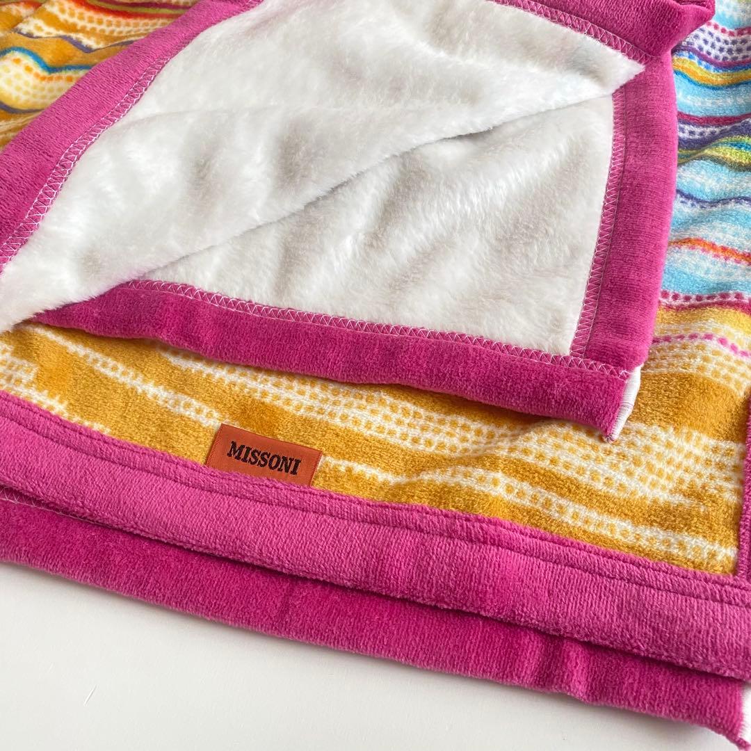 新品 未使用品 MISSONI ミッソーニ 綿毛布 レガーロ 140×210cm