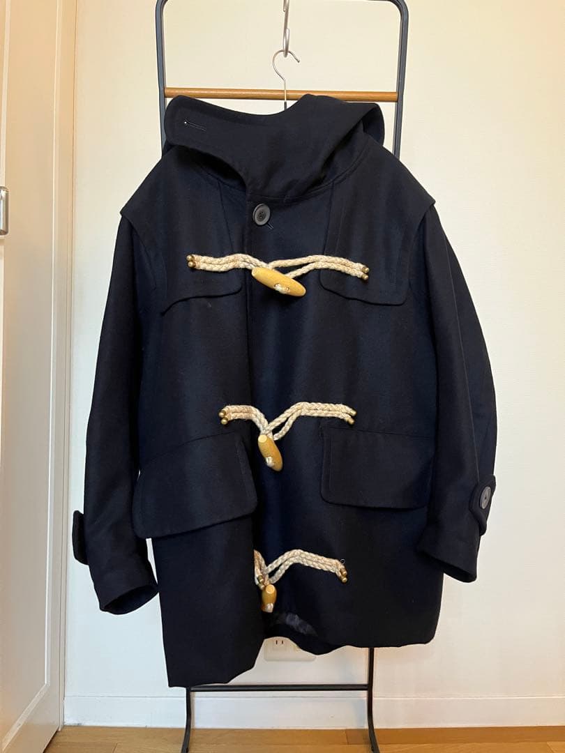 kolor (カラー) ダッフルコート ネイビー