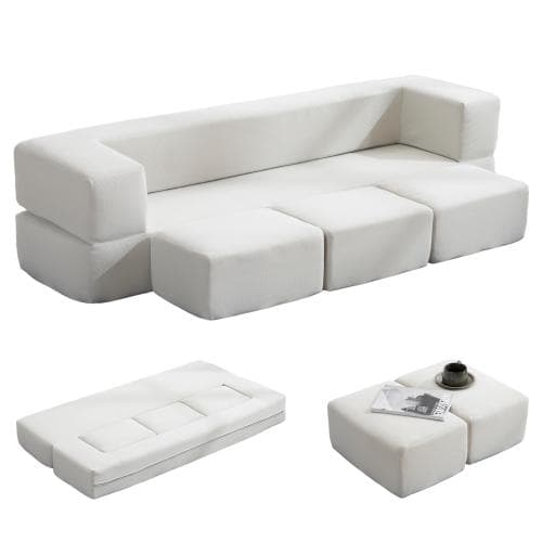 ソファベッド 最大5人掛け 組立不要 フロアソファ コンパクト ローソファ