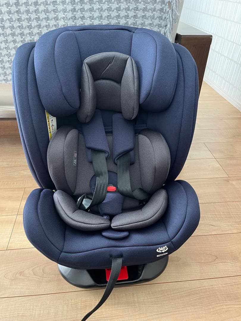 ISOFIX対応 ネイビー チャイルドシート　ジュニアシート　アイリスオーヤマ