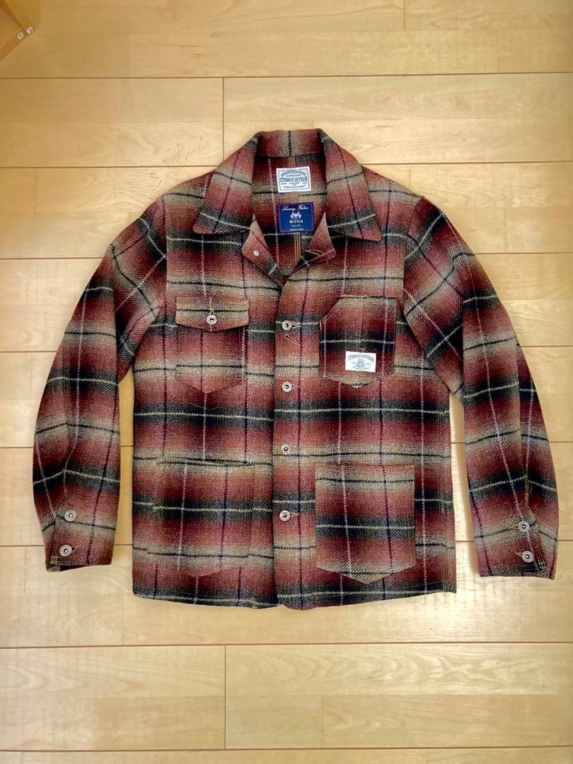 ステュディオダルチザン ムーン ウール ジャケット チェック 38