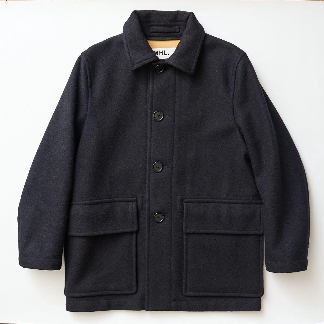 【美品】MHL. ウールコート 黒