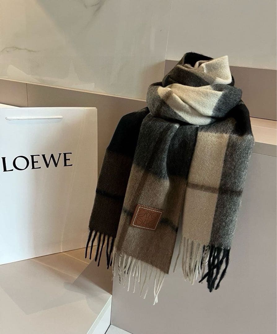 たろやきさん専用♡LOEWE マフラー 30×180cm チェック柄♡