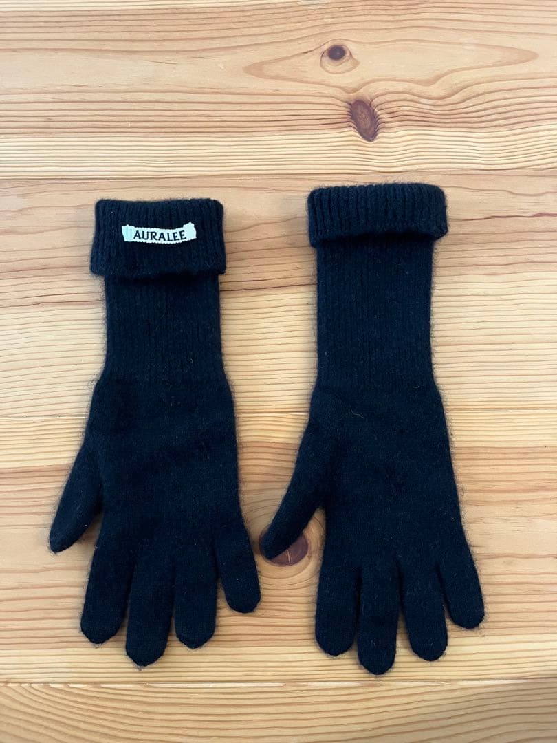 【AURALEE】BABY CASHMERE KNIIT LONG GLOVES