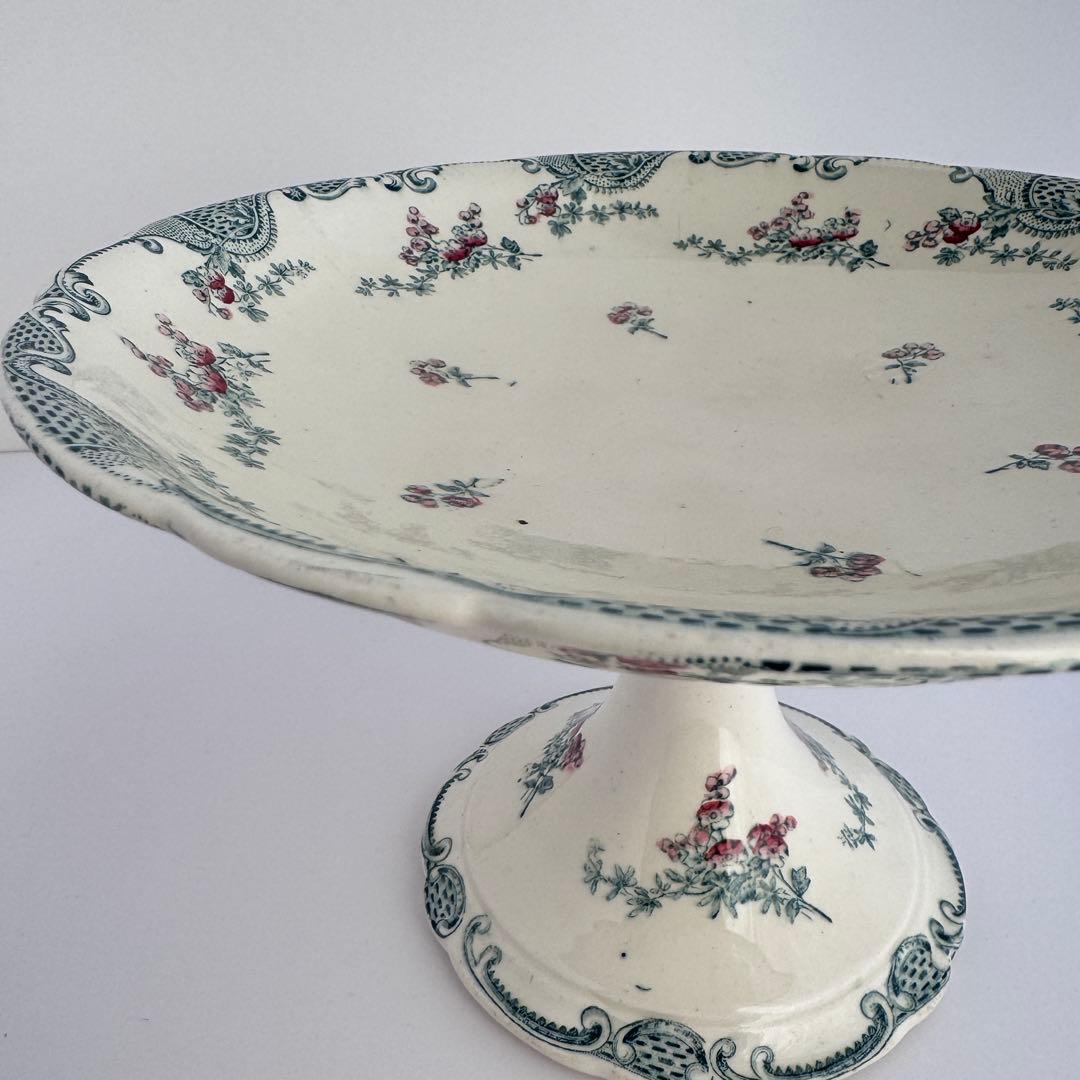 フランスアンティーク　Longwy Vincennes コンポティエ