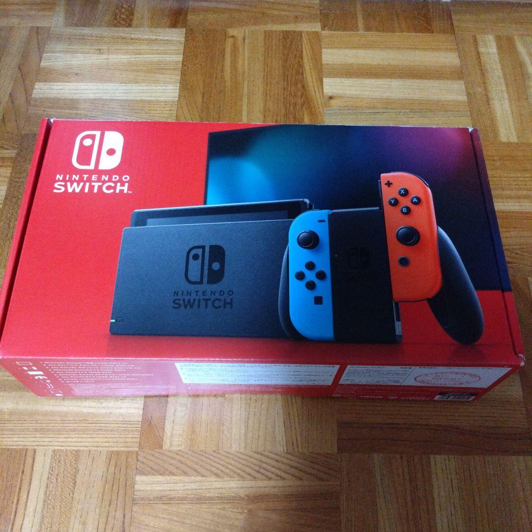 【ジャンク】Nintendo switch 本体 画面焼け、コントローラー剥げ有
