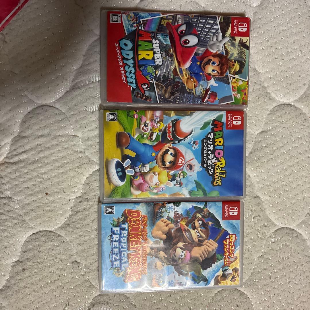 マリオオデッセイ、マリオラビッツ、ドンキーコングトロピカルフリーズ3点セット